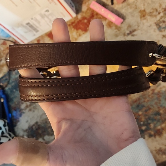 Michael Kors Woven Tan Shoulder Or Crossbody Bag - Picture 9 of 10